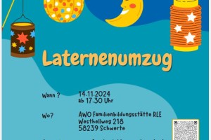 Die Familienbildungsstätte lädt zum Laternenumzug ein